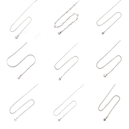 316 Acciaio inossidabile Catena Collana 10 Pz