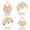 Bild von Messing Charms 18K Echtgold plattiert Geometrie