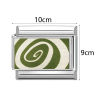 Picture of 304 Stainless Steel Stylish Italian Charm Links For DIY Bracelet Jewelry Making Wholesale Silver Tone Rectangle Grid Checker 10mm x 9mm
