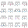 Picture of 1 Packet ( 3 PCs/Set) 304 Stainless Steel Italian Charm Links For DIY Modular Bracelet Watch Jewelry Making, With Zinc Alloy Pendant Planet Moon AB Color Silver Tone - Wholesale, 10mm x 9mm