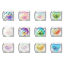 Picture of 1 Piece Plastic & 304 Stainless Steel Italian Charm Links For DIY Modular Bracelet Watch Jewelry Making, AB Color Silver Tone - Wholesale, 10mm x 9mm