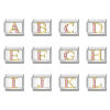 Image de 1 Pièce Maillons de Charme Italiens pour la Fabrication de Bijoux de Montres-Bracelets Modulables à Faire Soi-Même En Gros en 304 Acier Inoxydable & Alliage de Zinc Argent Mat Alphabet Initial/ Lettre Majuscule Mots " A-Z " à Strass Rose 10mm x 9mm
