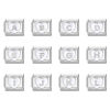 Image de 1 Pièce Maillons de Charme Italiens pour la Fabrication de Bijoux de Montres-Bracelets Modulables à Faire Soi-Même En Gros La Saint Valentin en 304 Acier Inoxydable & Alliage de Zinc Argent Mat en Blanc Cœur Mots " A-Z " 10mm x 9mm