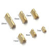 Picture of 20 PCs Eco-friendly Brass Ribbon Crimp End Wholesale Real Gold Plated