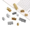 Picture of 20 PCs Eco-friendly Brass Ribbon Crimp End Wholesale Real Gold Plated