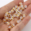 Picture of Brass & Silicone Ear Nuts Post Stopper Earring Findings 18K Real Gold Plated White Cylinder 6mm x 5mm, 10 PCs
