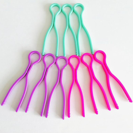 Image de Porte-fil de Canette en Plastique Couleur au Hasard 68mm x 21mm, 20 Pcs