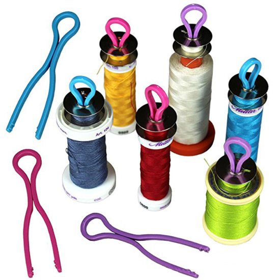 Image de Porte-fil de Canette en Plastique Couleur au Hasard 68mm x 21mm, 20 Pcs