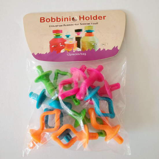 Image de Porte-fil de Canette en Silicone Couleur au Hasard 45mm x 22mm, 12 Pcs