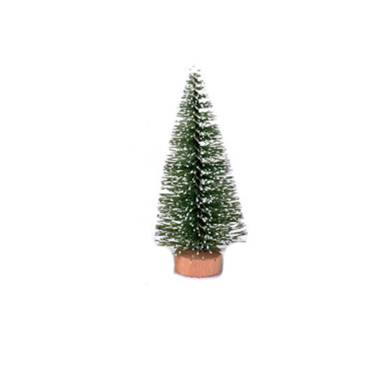 Image de Vert clair - Arbre de Noël Décoration de Noël  Flocons de neige artificiels Style2 Décoration Décoration de Noël Vert Arbre Mini argent