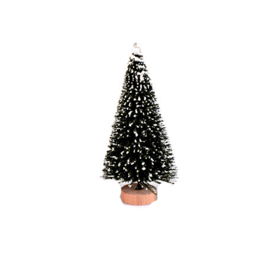 Image de Vert foncé - Arbre de Noël Décoration de Noël  Flocons de neige artificiels Style3 Décoration Noël Vert Argent Mini Arbre