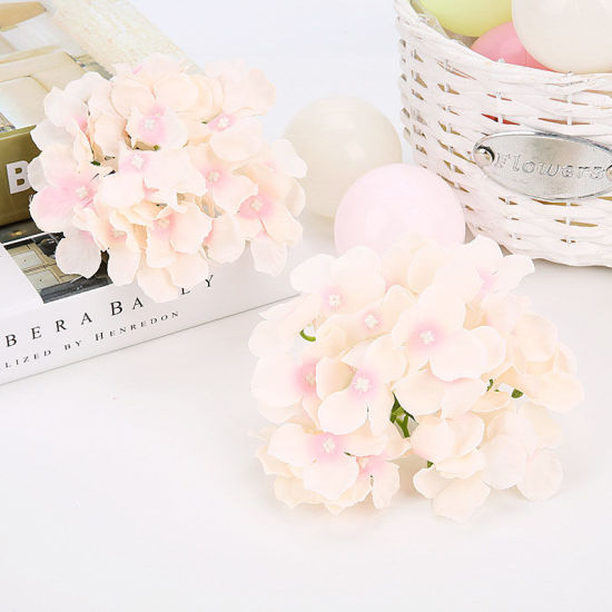Image de Rouge - Style1  Artificielle Fleurs Têtes Européenne Hortensia Fleurs En Soie Faux Flores Pour Le Mariage Décoration Fond Mur DIY Fleur
