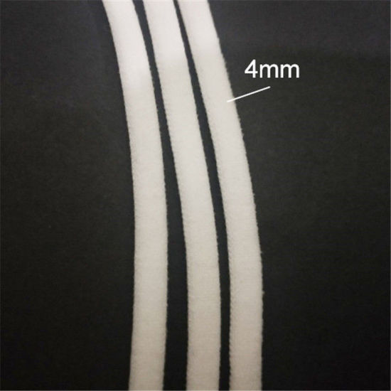 Image de Masque Cordon Elastique en Polyester Blanc 4mm, 100 M