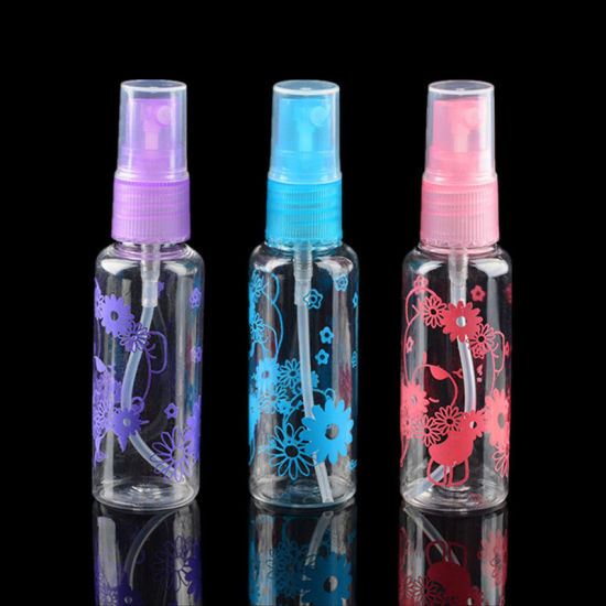 Image de Au hasard - 30ml Bouteille cosmétique d'emballage de voyage Contenants rechargeables vides à motif coloré 