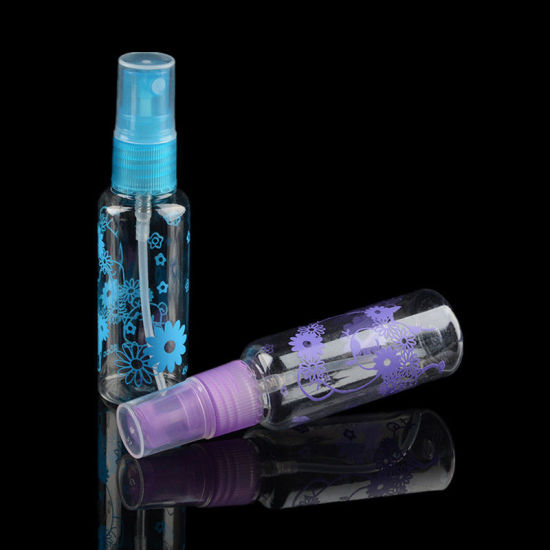 Image de Au hasard - 30ml Bouteille cosmétique d'emballage de voyage Contenants rechargeables vides à motif coloré 
