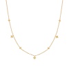 Picture of 1 Piece Eco-friendly Vacuum Plating Stylish Retro 18K Real Gold Plated 304 Stainless Steel Link Cable Chain Tassel Star Pendant Necklace For Women Party 41cm(16 1/8") long