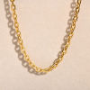 Picture of Wholesale Link Cable Chain Necklace, 18K Gold Plated 304 Stainless Steel, Women's Eco-friendly PVD Stylish Minimalist Gift Jewelry For Retailer, 40cm(15.7") + 5cm(2") long, Chain Size: 6.5mm, 1 Piece