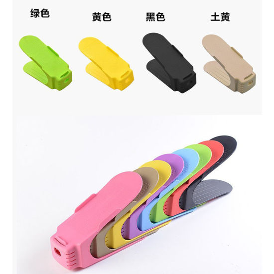 ABS 家用装飾 黒 シューズホルダー 調整可能 25cm x 9.3cm、 1 個 の画像