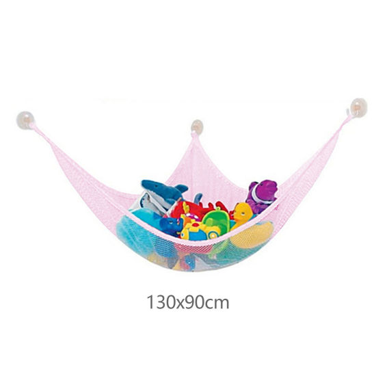 1 個 テリレン 収納ハンモック ピンク 130cm x 90cm、 の画像