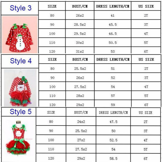Image de 1 Pièce Robe Enfants en Coton Rouge Bonhomme de Neige de Noël Nœuds Papillons 80cm