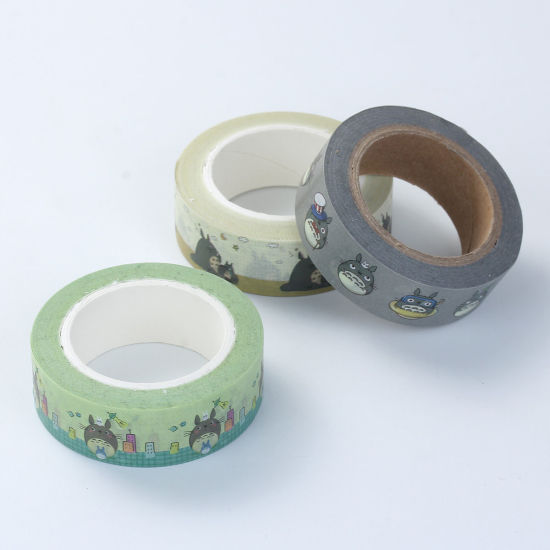 紙 粘着テープ 多色 漫画の画像 15mm、 1 個 ( 10 メートル/巻) の画像