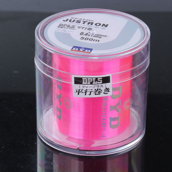 ナイロン ジュエリー ワイヤー 糸 ピンク 0.105mm、 1 個 (約 500 メートル/巻) の画像