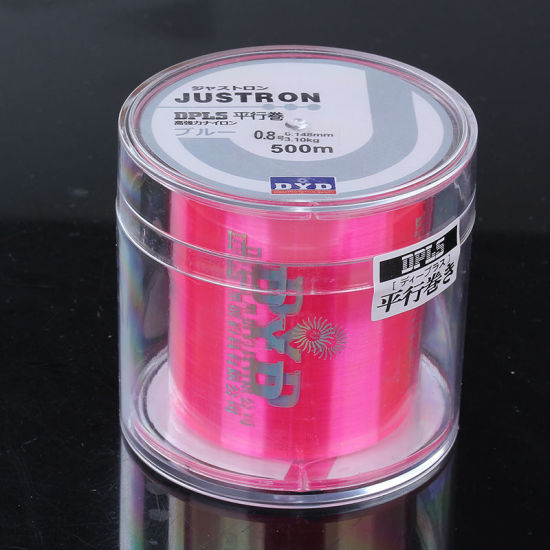 ナイロン ジュエリー ワイヤー 糸 ピンク 0.148mm、 1 個 (約 500 メートル/巻) の画像