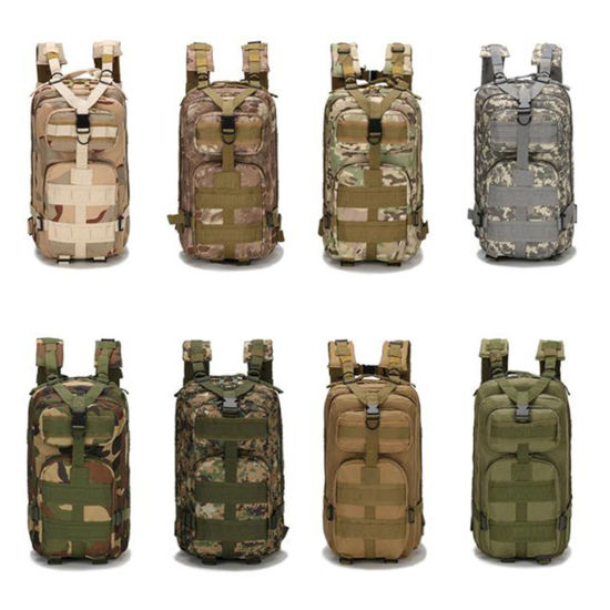 ブラウン - バックパック アウトドア タクティカル トラベルバッグ 25L 1 個 の画像