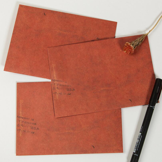 Image de Papier Kraft Enveloppe Rectangle Roux Longueur: 16cm, Largeur: 11cm, 10 Pcs