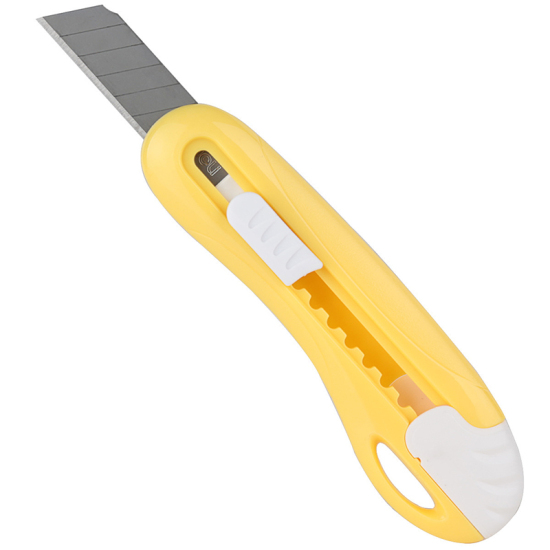 Image de Couteau à Lame Rétractable en Acier Inoxydable+Plastique Couleur au Hasard 10cm x 3cm, 2 Pcs